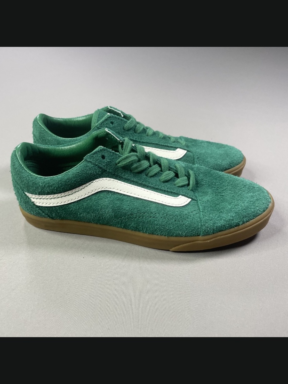 NEW Vans Shoes Womens 6 green brown suede leather skate casual - Picture 2 of 9